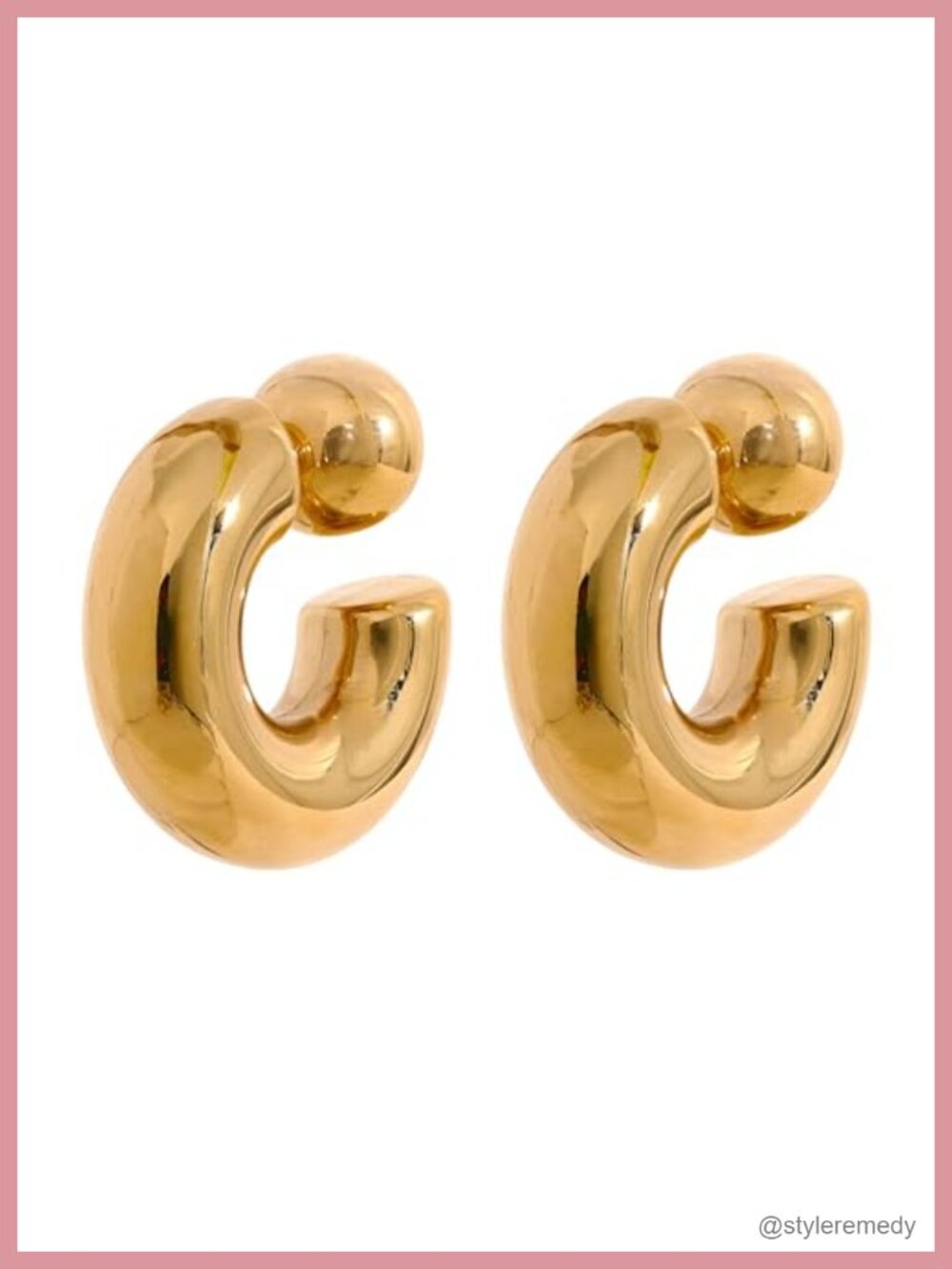 14K Gold Filled Twisted Hoop Earrings Women Minimalist
